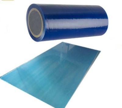 China 2.5 Mils Thick Medium Tack Adhesion Stainless Steel Protective Film for sale