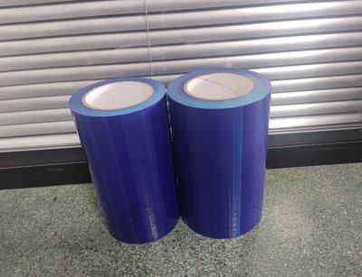 China 8'' 200' Break Points 75micron Duct PE Blue Plastic Duct Protection Film for sale