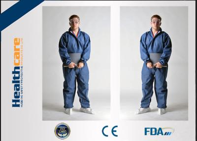 China Type 5 / 6 Disposable Protective Coveralls , Chemical Resistant Coveralls Disposable for sale