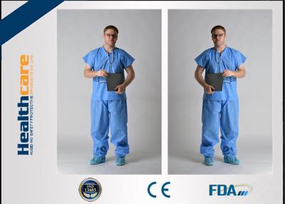 China Nonwoven Disposable Hospital Scrubs Protective Clothing For Operation Room for sale