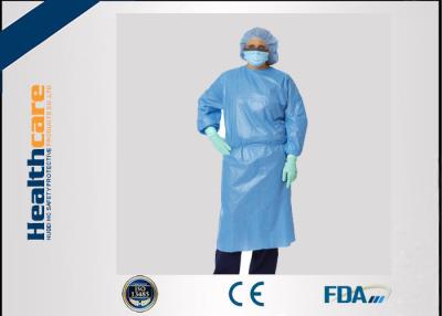 China Sbpp Blue Disposable Isolation Gowns S-6XL Thumb Loops Garments  In AAMI Level 1,2,3​ for sale
