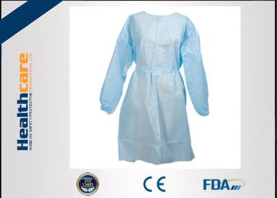 China Colorful Disposable Isolation Gowns PP/SMS Gowns Elastic Cuff 120x140cm CE Standard for sale