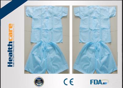 China Disposable Scrub Suits Nonwoven For Spa , Disposable Medical Protective Clothing  for sale