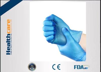China Non Latex Vinyl Disposable Protective Gloves Blue Powder Free Medical CE Approved for sale