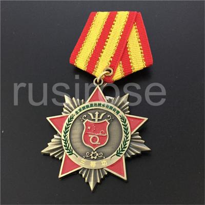 Китай Антиквариат принуждает коммеморативную таможню медали, изготовленные на заказ войска медалей, делая личную почетную медаль продается