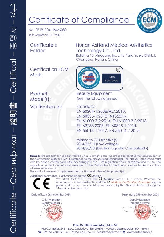 CE1282 - Astiland Medical Aesthetics Technology Co., Ltd