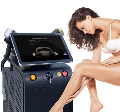 China 3 Wavelength Fiber Couples Painess Diode Laser Hair Removal Machine For Beauty Salon for sale