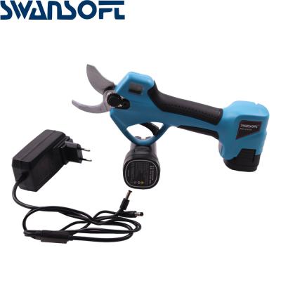 China Swansoft 16.8V Battery Cordless Vineyard Pruner Trimming Shears Garden 3.2CM Electric Pruning Scissors for sale