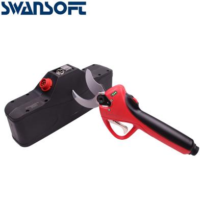 China Swansoft 4.0CM Electric Pruning Shears Pruners Scissors for Pruning with LED Display Finger Protection/Progressive Cut for sale