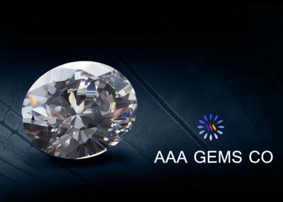China Decorative Diamond Oval Moissanite Rings Gemstone White Round for sale