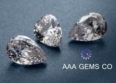 China Decoration High Hardness Pear Shaped Moissanite For Rings / Earrings for sale