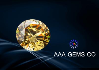 Cina 0,25 Carati diamante di Moissanite di giallo di 4 millimetri per gli anelli, orecchini in vendita
