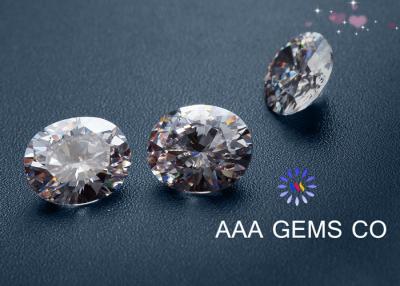 中国 ネックレス 5mm AAA の宝石 Sythetic は丸型 Diamone の無色の Moissanite に投石します 販売のため