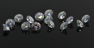 China DEF Color Moissanite Loose Gemstones 9mm Round Brilliant Cut VVS1 White for sale