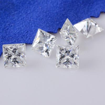 China Genuine Loose Diamond Moissanite 1 Carat Moissanite Fancy Cut 6 Mm Super White for sale