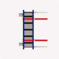 Quality High Pressure Compact Structure Semi-Welded Gasket Plate Heat Exchanger for sale