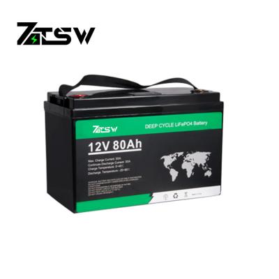 China 12V 80Ah MSDS Deep Cycle LiFePo4 Battery CV Rechargeable Scooter Battery for sale