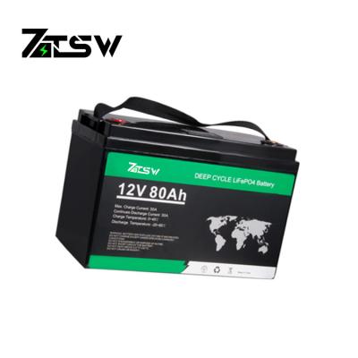China ROHS 1024Wh Lithium 12v CV 80ah Lithium Battery Superior Safety for sale