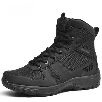 China Lightweight outdoor men's non-slip wear-resistant tactical boots wind and sand high-top shock-absorbing desert tactical boots for sale