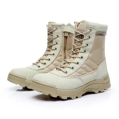 中国 Army Style Military Hiking Boots Waterproof Lightweight Breathable Desert Boots 販売のため