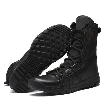 China Wholesale Outdoor Desert Shoes Breathable High Top Boots Thick Sole Men's Tactical Boots à venda
