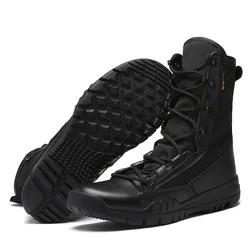 Quality Black Mens Brown Military Boots Desert Ultralight Breathable High Top Tactical for sale