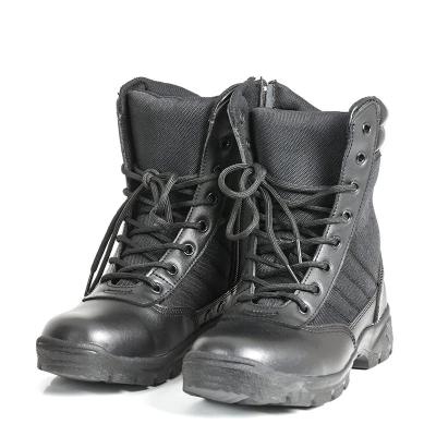 China Leather Insulated Military Boots For Men Breathable High Top Non Slip Rubber Outsole for sale