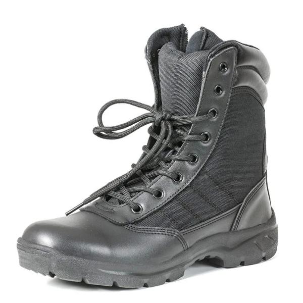 Quality Leather Insulated Military Boots For Men Breathable High Top Non Slip Rubber for sale