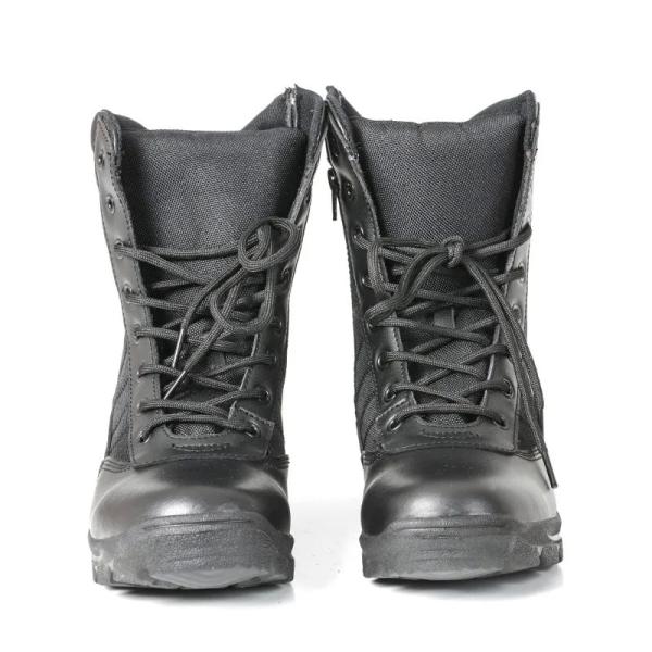 Quality Leather Insulated Military Boots For Men Breathable High Top Non Slip Rubber for sale