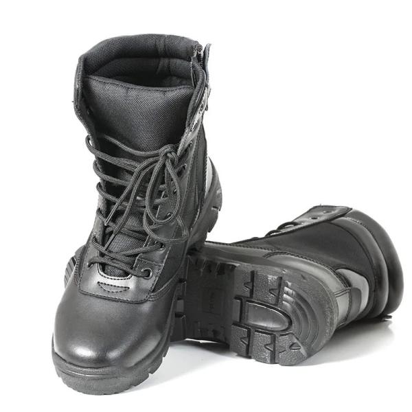 Quality Leather Insulated Military Boots For Men Breathable High Top Non Slip Rubber for sale