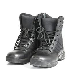 Quality Leather Insulated Military Boots For Men Breathable High Top Non Slip Rubber for sale