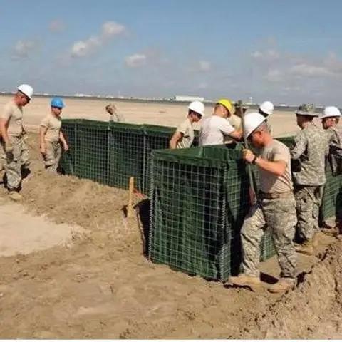 Quality Blast Resistant Wall Airport Barrier Mesh Galvanized Electric Welding Gabion Net for sale