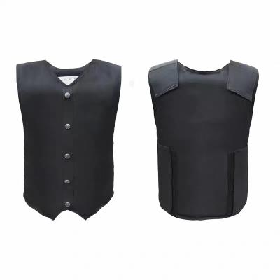 China Black Army Military Bulletproof Vest Concealable Nij Iiia Stab Proof Close Fitting Men for sale