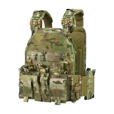 China Tactical Military Bulletproof Vest With Plates Molle System Carrier With Magazine Pouch 9mm for sale