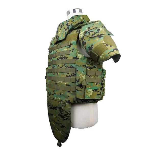 Quality Military Issue Bulletproof Vest Full Body Laser Cut Molle System Camo Soft Plate for sale