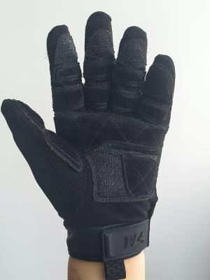 中国 Tactical Gloves With Cowhide Palm Surface Black Leather  2xl 販売のため