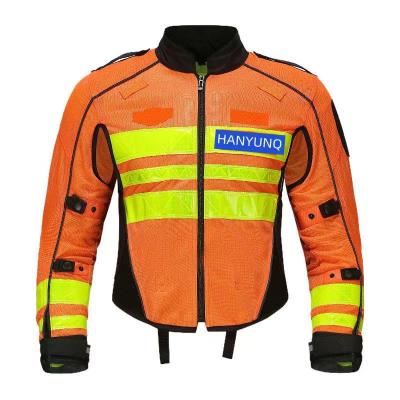 China Safety Police Jacket Reflective Riding Suit Racing Motorcycle Motorbike Touring Uniform Hi Vis for sale