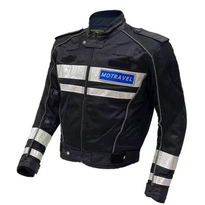 China Led Reflective Vest Police Men Motorcycle Reflective Bike Jacket Motorcycle Police for sale