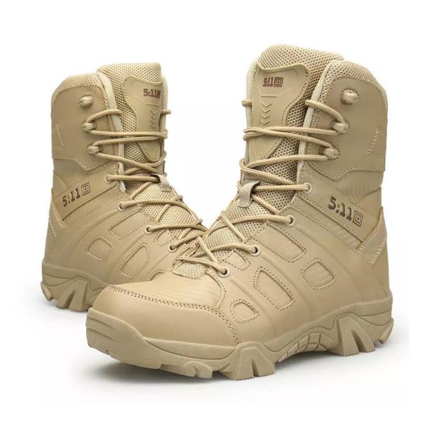 Quality High Quality Leather Combat Tactical Boots Waterproof High Top Black Genuine for sale