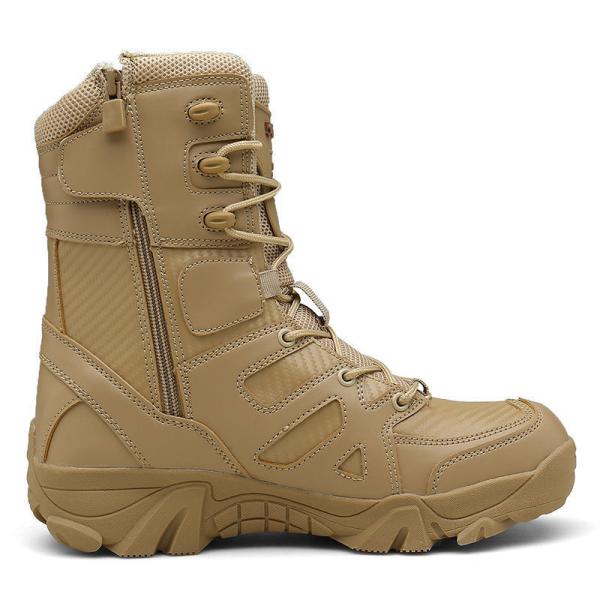 Quality High Quality Leather Combat Tactical Boots Waterproof High Top Black Genuine for sale