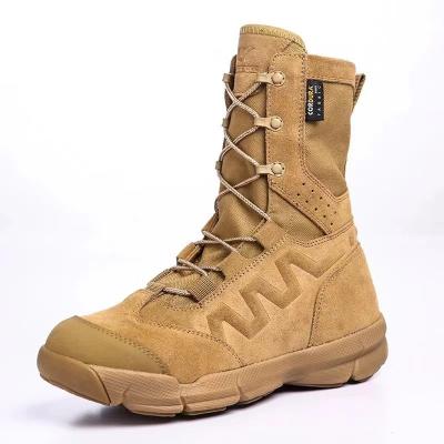 China Waterproof Hiking Men's Boots Tactical Lightweight Tactical Boots Breathable Desert Military Boots Tactical Shoes à venda