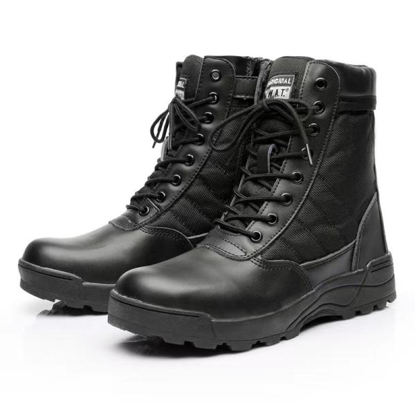 Quality Custom Ghana Panama Black full leather combat combat shoes jungle waterproof men for sale
