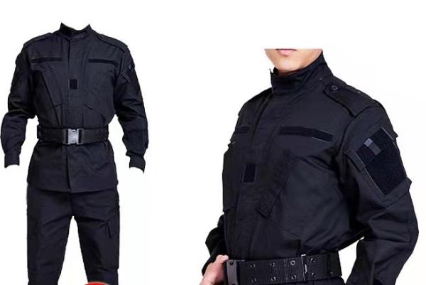 Quality Black Military Uniform For Wedding jacket Tearproof Mesh Man for sale