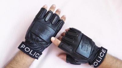 China Cold Steel Tactical Gloves For Police Genuine Velvet Cold-Proof Full-Finger Cycling Fingerless Xl for sale