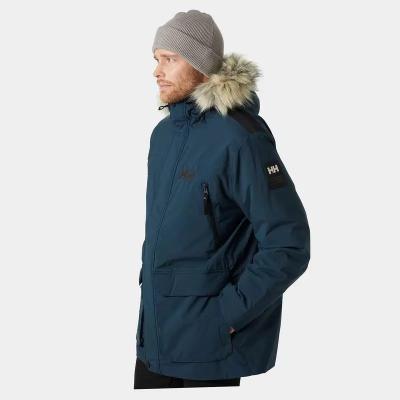 Quality Insulated Helly Hansen Men's Parka Jacket for Cold Weather Protection for sale