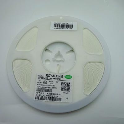 中国 1206の1W 4W 5% 1.5M SMDの厚いメタル・フィルム破片の抵抗器1206W4J0155T5E 販売のため
