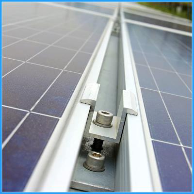 China Outdoor Stainless Steel 50mm Solar Panel Mid Clamp Weather Resistance for sale