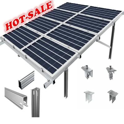 China Uncoated Solar Panel Ground Mounting Frames for sale
