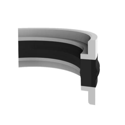 China Fechaduras de pistão hidráulico de três peças com elemento de vedação elastomérico / anéis de apoio de guia à venda