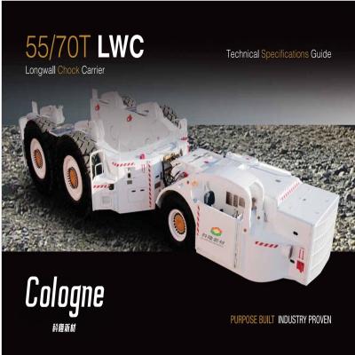 China 55/70T LWC Longwall Chock Carrier 10 Km/Hr 20 Km/Hr Para operações subterrâneas em minas de carvão à venda